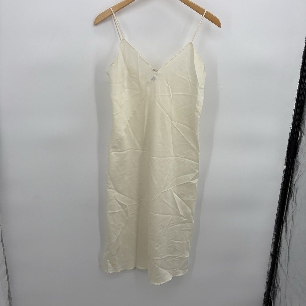 Vintage Halston Cream Slip Dress Size S/M #19C